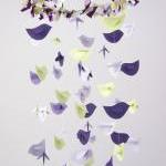 Purple Lavender Green Bird ..