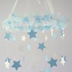 Baby Blue & White Star Mobi..