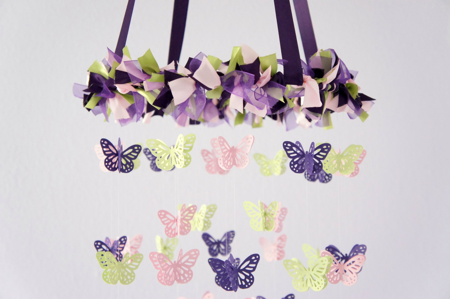 Crib Mobile Butterfly Mobile, Baby Shower Gift, Photographer Prop on